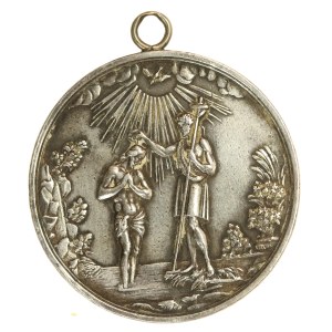 Medal chrzcielny XIX wiek (731)