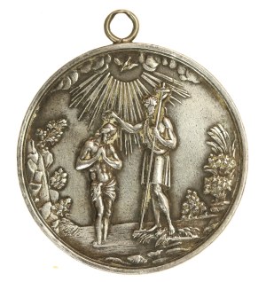 Baptismal medal 19th century (731)