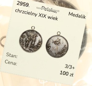 Baptismal medal 19th century (731)