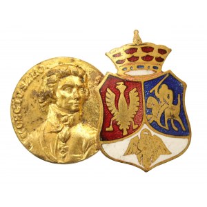 Broszka patriotyczna, Kościuszko i herb z okresu Powstania Styczniowego (611)