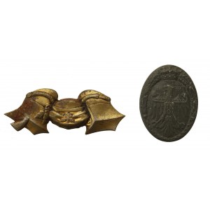 Zestaw odznak patriotycznych 1914/1915. Razem 2 szt. (621)