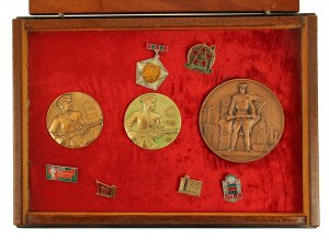 USSR, set of medals and badges of Soviet border troops. 9 pcs. (624)