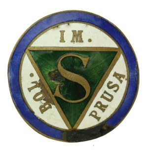 II RP, Badge of the Boleslaw Prus Private Seminary in Lviv (771)