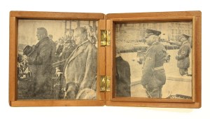Wooden box with overlaid Luftwaffe eagle, Third Reich (173)