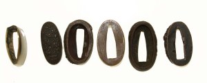 Japanese sword fittings, 5 pcs. (174)