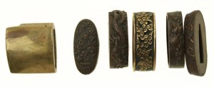 Japanese sword fittings, 5 pcs. (174)