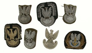 People's Republic of Poland, cap eagle set. 7 pcs. (458)
