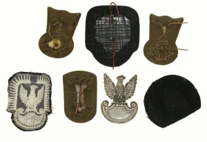 People's Republic of Poland, cap eagle set. 7 pcs. (458)