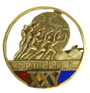 II RP, Badge, GOLD, 25 years of Społem (462)