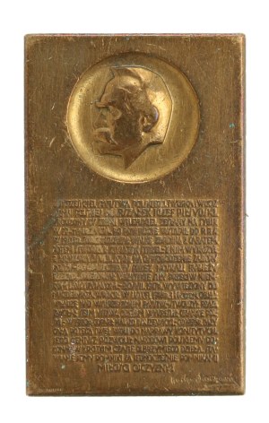 Józef Piłsudski badge. National Mint [26 x 16 mm] (631)