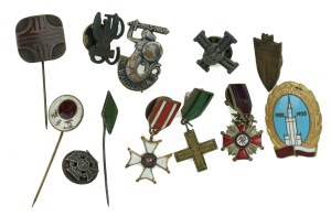 PRL, a set of badges and medals. Total of 12 pcs. (633)