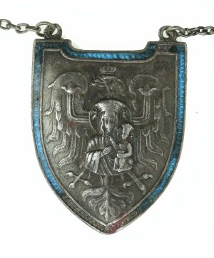Patriotic grosgraph, Our Lady of Czestochowa with eagle, 1938. silver (635)