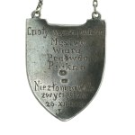 Ryngraf patriotyczny, Matka Boska Częstochowska z orłem, 1938. Srebro (635)