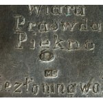 Ryngraf patriotyczny, Matka Boska Częstochowska z orłem, 1938. Srebro (635)