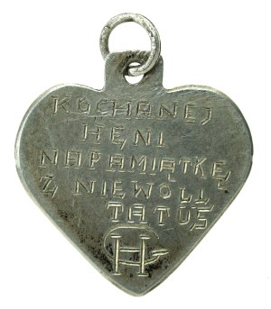 Patriotic medallion from WWII, made by a prisoner (638)