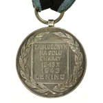 PRL, Srebrny Medal Zasłużonym na Polu Chwały, Lenino 1943. Grabski (639)