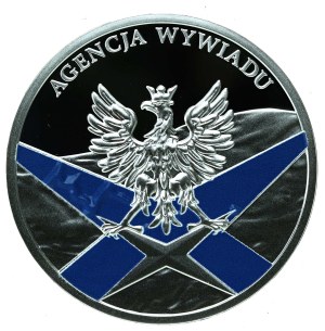 Third Republic, Polish Intelligence Agency Medal. Silver (645)