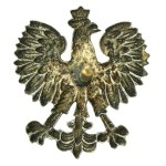 II RP, Orzeł państwowy wz. 27, noszony między innym przez Policję Państwową (647)