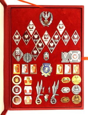 PRL, Album of WP Badges - 42 pcs. (665)