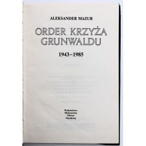 Mazur A. - Order Krzyża Grunwaldu (542)