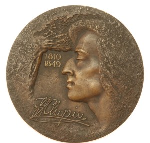 Medallion Frederic Chopin, (Markiewicz-Nieszcz) - Beautiful (773)