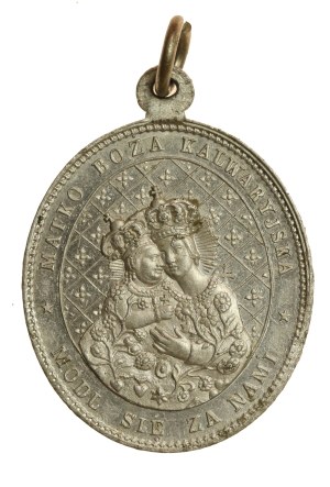 Religious medallion, Kalwaria Zebrzydowska early 20th century. (735)
