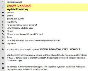 II RP, official stamp District Department Lviv (917)