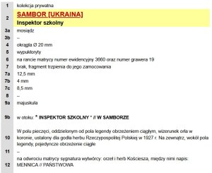 II RP, stamp School Inspector in Sambor, Kresy (921)