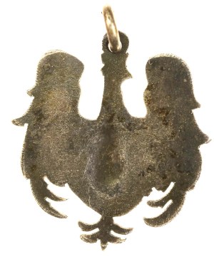 Patriotic pendant, eagle with Our Lady of the Dawn Gate (736)