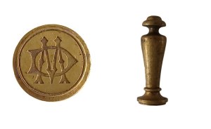 Initial stamp MD of the Drews family, Warsaw 19th century (926)