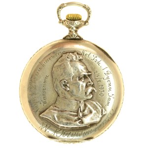 II RP, Zegarek nagrodowy 1 Dywizjon Samochodowy, 1930. Piłsudski (340)