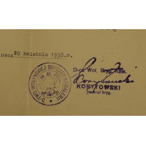 II RP, Zestaw dokumentów po wachmistrzu z 19 Pułku Ułanów Wołyńskich (409)