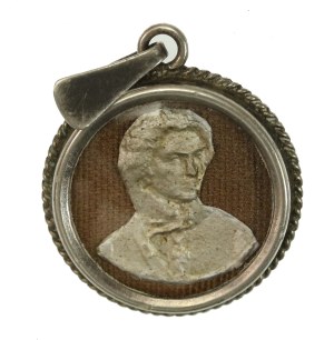 Patriotic pendant Tadeusz Kosciuszko. Silver (533)