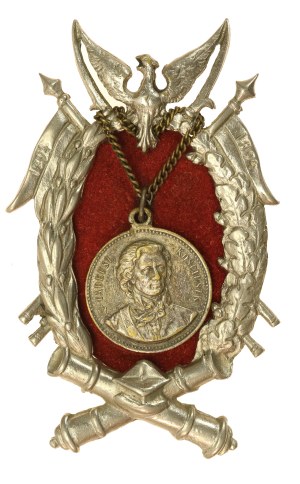 Tadeusz Kosciuszko 1794 - 1894 medal in decorative frame (755)