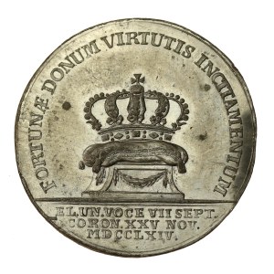 Stanisław August Poniatowski, Medal koronacyjny - jednostronna odbitka (764)