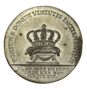 Stanislaw August Poniatowski, Coronation Medal - one-sided print (764)