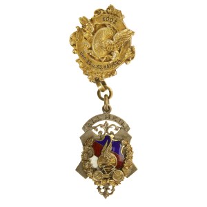 Żeton nagrodowy kolarski Union Łódź, 1904 (777)