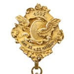 Żeton nagrodowy kolarski Union Łódź, 1904 (777)