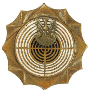II RP, Silver Rifleman Badge. Enameled version (796)
