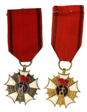 Communist Party, Order of the Banner of Labor Class I and II. Total of 2 pcs. (837)