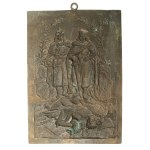 Placard of Jagiello and Vytautas, commemorating the Battle of Grunwald, 1910. by Fr. Kopaczyński (869)