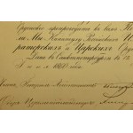 Rosja, Aleksander II, nadania do orderów św. Stanisława i św. Anny dla Polaka, Wilno 1860/63 (868)