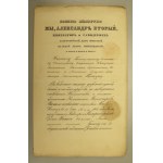 Rosja, Aleksander II, nadania do orderów św. Stanisława i św. Anny dla Polaka, Wilno 1860/63 (868)