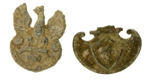 Set, miniature Legion eagle and eagle shield of the Polish Corps in Russia (878)