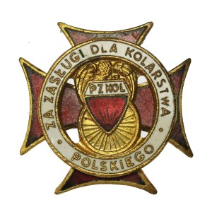 PRL, Odznaka Za Zasługi Dla Kolarstwa Polskiego z legitymacją, 1988 (881)