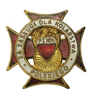 PRL, Badge of Merit for Polish Cycling with ID card, 1988 (881)