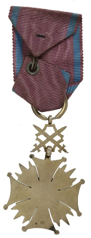 Silver Cross of Merit with Swords. Knedler. Silver (902)