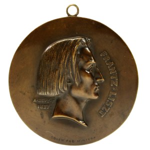 Plakieta Franz Liszt, wyk. Minter. Unikalna (935)