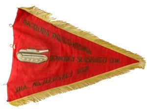 PRL, Award pennant of the Silesian Military District, 1940s/50s (940)