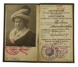 Legitimation - Pass to the Krakow Fortress, 1915 (966)